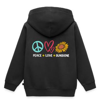 Fleuriste Fleuriste Bouquet de fleuriste - Sweat Premium à capuche enfant bio - noir - Dos - AI Model Kid Male (0cm)