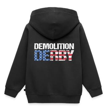 Demo Derby - Kids Premium Organic Hoodie - black - Back - AI Model Kid Male (0cm)