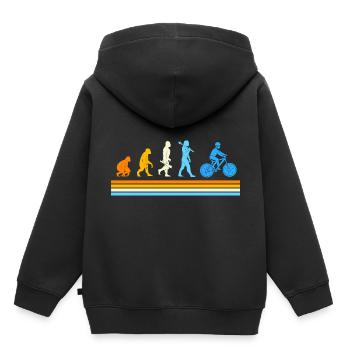 E-Bike EBike E Bike - Sweat Premium à capuche enfant bio - noir - Dos - AI Model Kid Male (0cm)