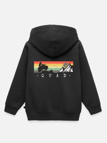 Quad - Kinder Premium Organic Hoodie - Schwarz