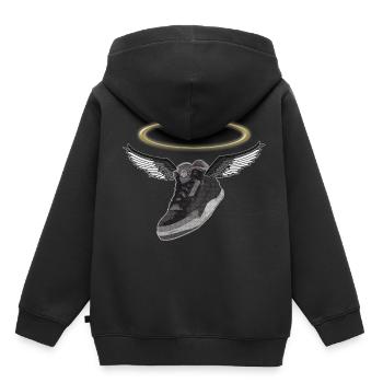 Holy Sneaker, Turnschuh, Geschenk - Kinder Premium Organic Hoodie - Schwarz - Hinten - AI Model Kid Male (0cm)
