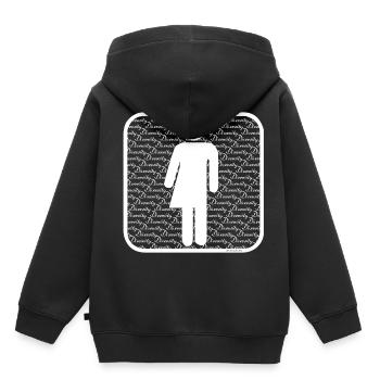 Symbole de diversité (w) - Sweat Premium à capuche enfant bio - noir - Dos - AI Model Kid Male (0cm)