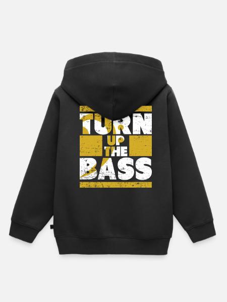 Musik Bass - Kinder Premium Organic Hoodie - Schwarz