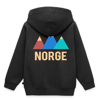 Norway norway - Kids Premium Organic Hoodie - black - Back - AI Model Kid Male (0cm)