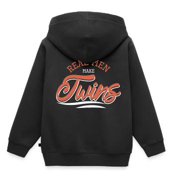 Gémeaux - Sweat Premium à capuche enfant bio - noir - Dos - AI Model Kid Male (0cm)