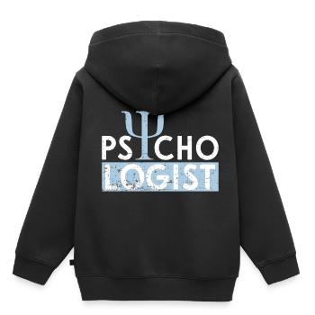 Psychologue - Sweat Premium à capuche enfant bio - noir - Dos - AI Model Kid Male (0cm)