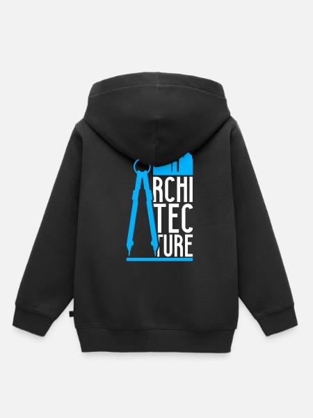 Die Architektur - Kinder Premium Organic Hoodie - Schwarz