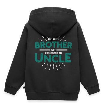 Amis copains - Sweat Premium à capuche enfant bio - noir - Dos - AI Model Kid Male (0cm)