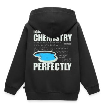 Conceptions de sauveteurs pour les techniciens de piscine - Sweat Premium à capuche enfant bio - noir - Dos - AI Model Kid Male (0cm)
