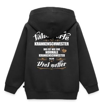 Tätowierte Krankenschwester ist besser! - Kinder Premium Organic Hoodie - Schwarz - Hinten - AI Model Kid Male (0cm)