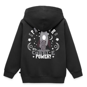 Astronaut with teddy bear - Kids Premium Organic Hoodie - black - Back - AI Model Kid Male (0cm)