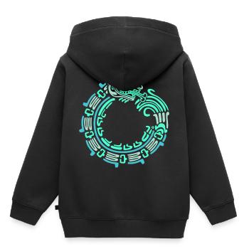 Inka Maya kalender aztec - Kinder Premium Organic Hoodie - Schwarz - Hinten - AI Model Kid Male (0cm)