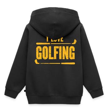 Golf - Golfclub Goldspieler Birdie Elite Luxus - Kinder Premium Organic Hoodie - Schwarz - Hinten - AI Model Kid Male (0cm)
