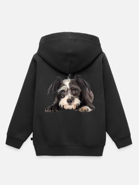 Chinese Crested - Kinder Premium Organic Hoodie - Schwarz