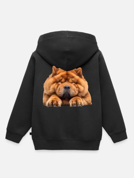 Chow Chow - Kinder Premium Organic Hoodie - Schwarz