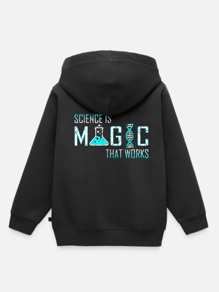 Wissenschaft Physik Chemie Science Nerd - Kinder Premium Organic Hoodie - Schwarz