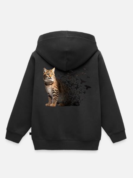 Lynx - Sweat Premium à capuche enfant bio - noir