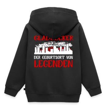 Gladbeck Der Geburtsort Von Legenden - Kinder Premium Organic Hoodie - Schwarz - Hinten - AI Model Kid Male (0cm)