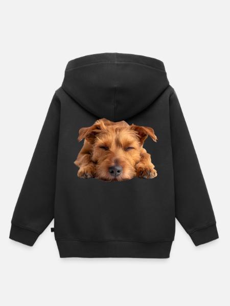 Irish Terrier - Kinder Premium Organic Hoodie - Schwarz