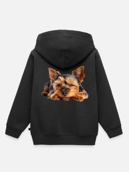 Yorkshire Terrier - Kinder Premium Organic Hoodie - Schwarz
