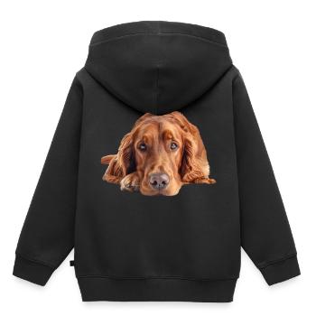 Irish Setter - Kids Premium Organic Hoodie - black - Back - AI Model Kid Male (0cm)