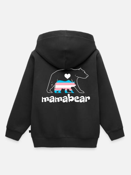 Trans Transgender Pride Flagge - Kinder Premium Organic Hoodie - Schwarz