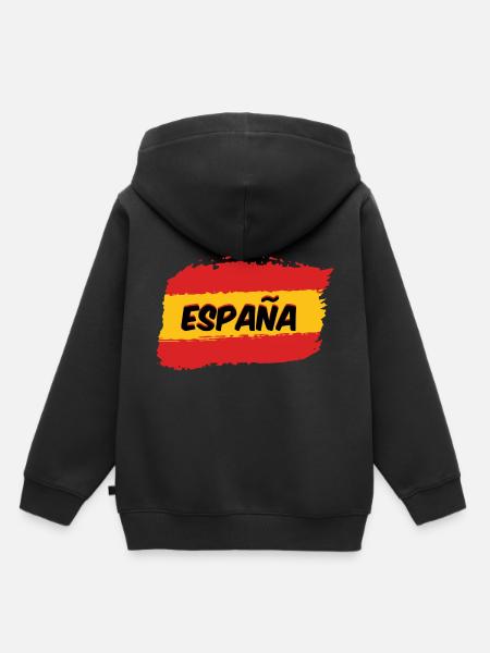 Spanische Flagge - Kinder Premium Organic Hoodie - Schwarz