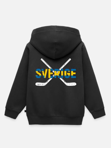 Schweden - Kinder Premium Organic Hoodie - Schwarz