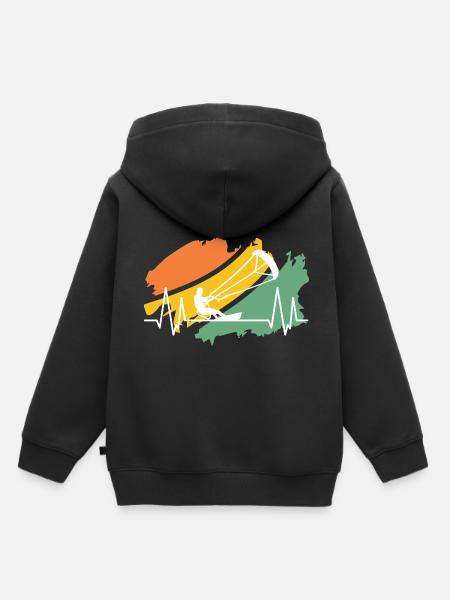 Kitesurfing - Kinder Premium Organic Hoodie - Schwarz