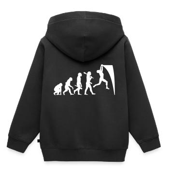 Ninja Warrior Evolution - Kinder Premium Organic Hoodie - Schwarz - Hinten - AI Model Kid Male (0cm)