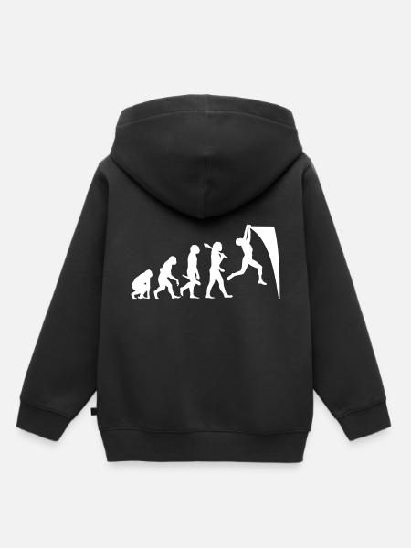 Ninja Warrior Evolution - Kinder Premium Organic Hoodie - Schwarz