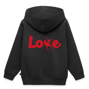 Flamenco - Kinder Premium Organic Hoodie - Schwarz - Hinten - AI Model Kid Male (0cm)