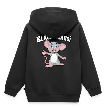 Klaus vorname Klausi Maus witzig Mausi tshirt - Kinder Premium Organic Hoodie - Schwarz - Hinten - AI Model Kid Male (0cm)
