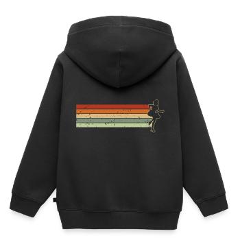 Samba - Kinder Premium Organic Hoodie - Schwarz - Hinten - AI Model Kid Male (0cm)