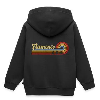 Flamenco - Kinder Premium Organic Hoodie - Schwarz - Hinten - AI Model Kid Male (0cm)