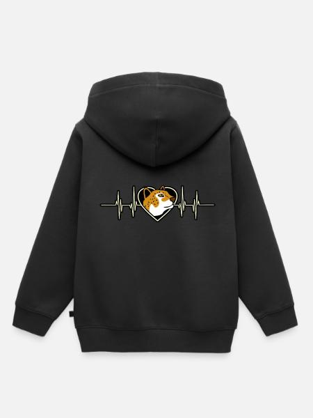 Jaguar - Kinder Premium Organic Hoodie - Schwarz