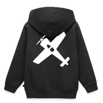 Airplane gift model airplane - Kids Premium Organic Hoodie - black - Back - AI Model Kid Male (0cm)