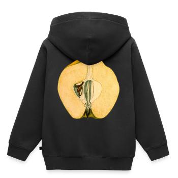 herbes thym romarin persil origan aneth - Sweat Premium à capuche enfant bio - noir - Dos - AI Model Kid Male (0cm)