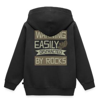 Geologie Späße - Kinder Premium Organic Hoodie - Schwarz - Hinten - AI Model Kid Male (0cm)