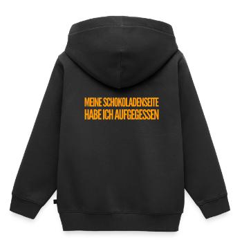 nett war gestern - Kinder Premium Organic Hoodie - Schwarz - Hinten - AI Model Kid Male (0cm)