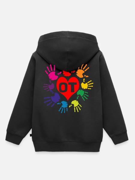 Therapie - Kinder Premium Organic Hoodie - Schwarz