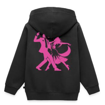 Cooles Tanzdesign mit stylischem Tanzpaar - Kinder Premium Organic Hoodie - Schwarz - Hinten - AI Model Kid Male (0cm)