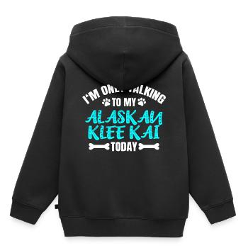 Alaskan Clover Kai Owner Owner - Kids Premium Organic Hoodie - black - Back - AI Model Kid Male (0cm)