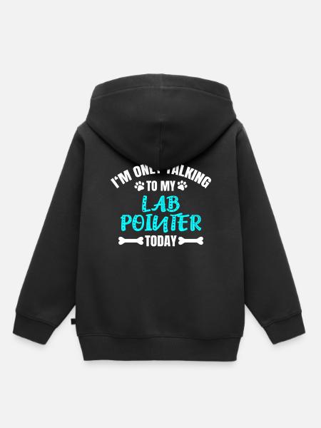 Lab Pointer - Kinder Premium Organic Hoodie - Schwarz