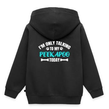 Coucou - Sweat Premium à capuche enfant bio - noir - Dos - AI Model Kid Male (0cm)