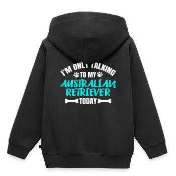 Australian Retriever Owner Owner - Kids Premium Organic Hoodie - black - Back - AI Model Kid Male (0cm)