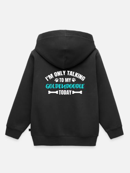 Goldendoodle - Kinder Premium Organic Hoodie - Schwarz