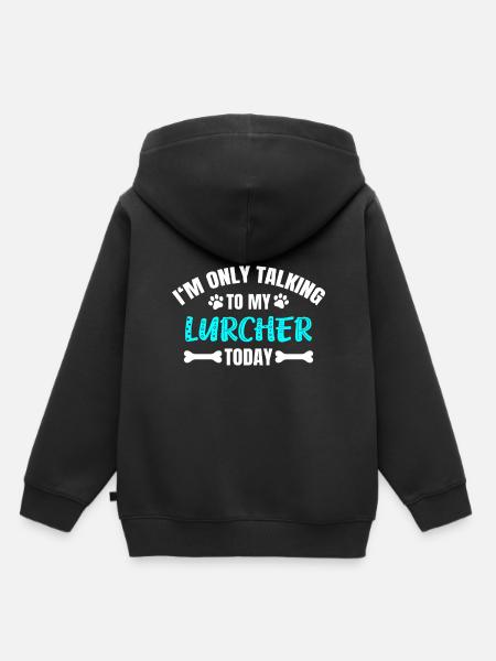 Lurcher - Kinder Premium Organic Hoodie - Schwarz