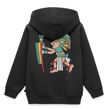 Maya kalender aztec Inka - Kinder Premium Organic Hoodie - Schwarz - Hinten - AI Model Kid Male (0cm)