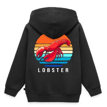 Spiny lobster, seafood, lobster, lobster - Kids Premium Organic Hoodie - black - Back - AI Model Kid Male (0cm)